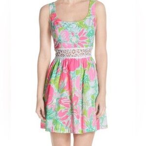 Lilly Pulitzer Rosemarie Dress Don’t Give A Cluck Size 6